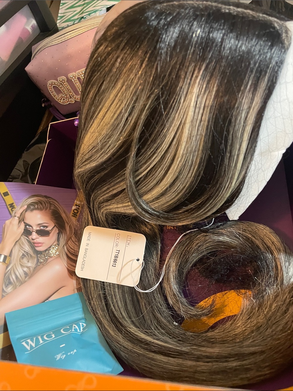 Kome Black And Grey Silver Baliage Lace Front Wig